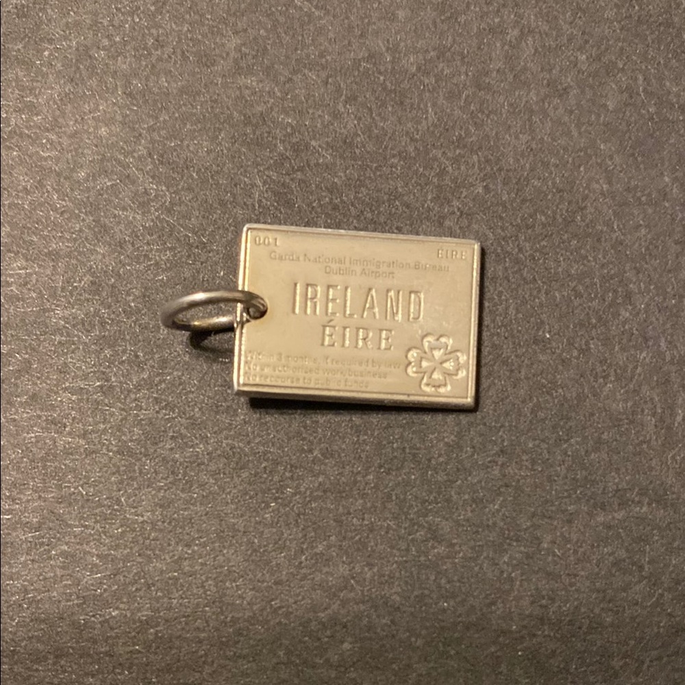 Silver Ireland Charm Pendant